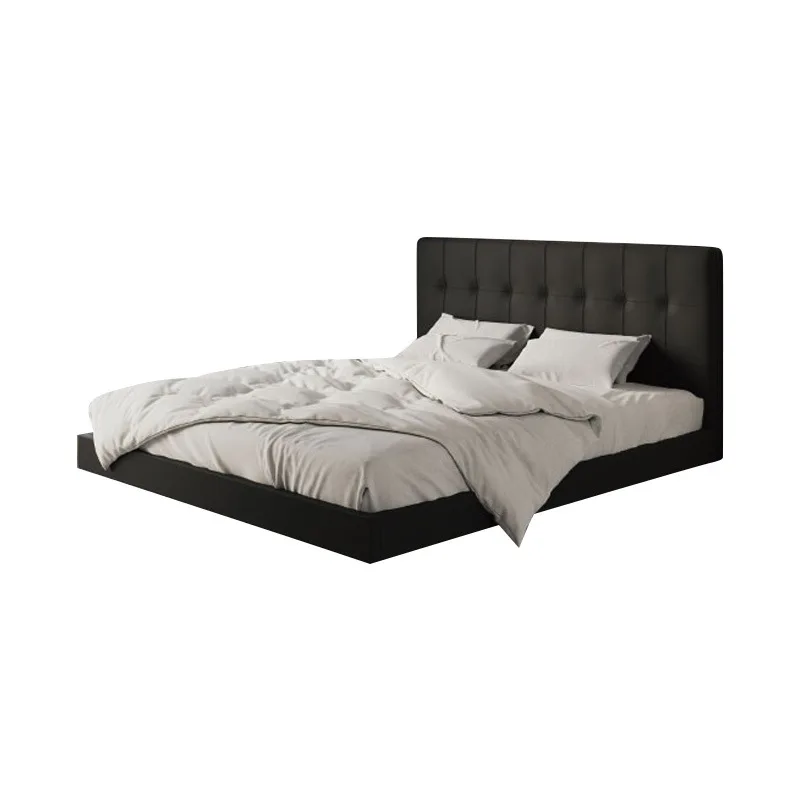 

Suspended bed Italian minimalist, modern minimalist light luxury master bedroom suspended double bed