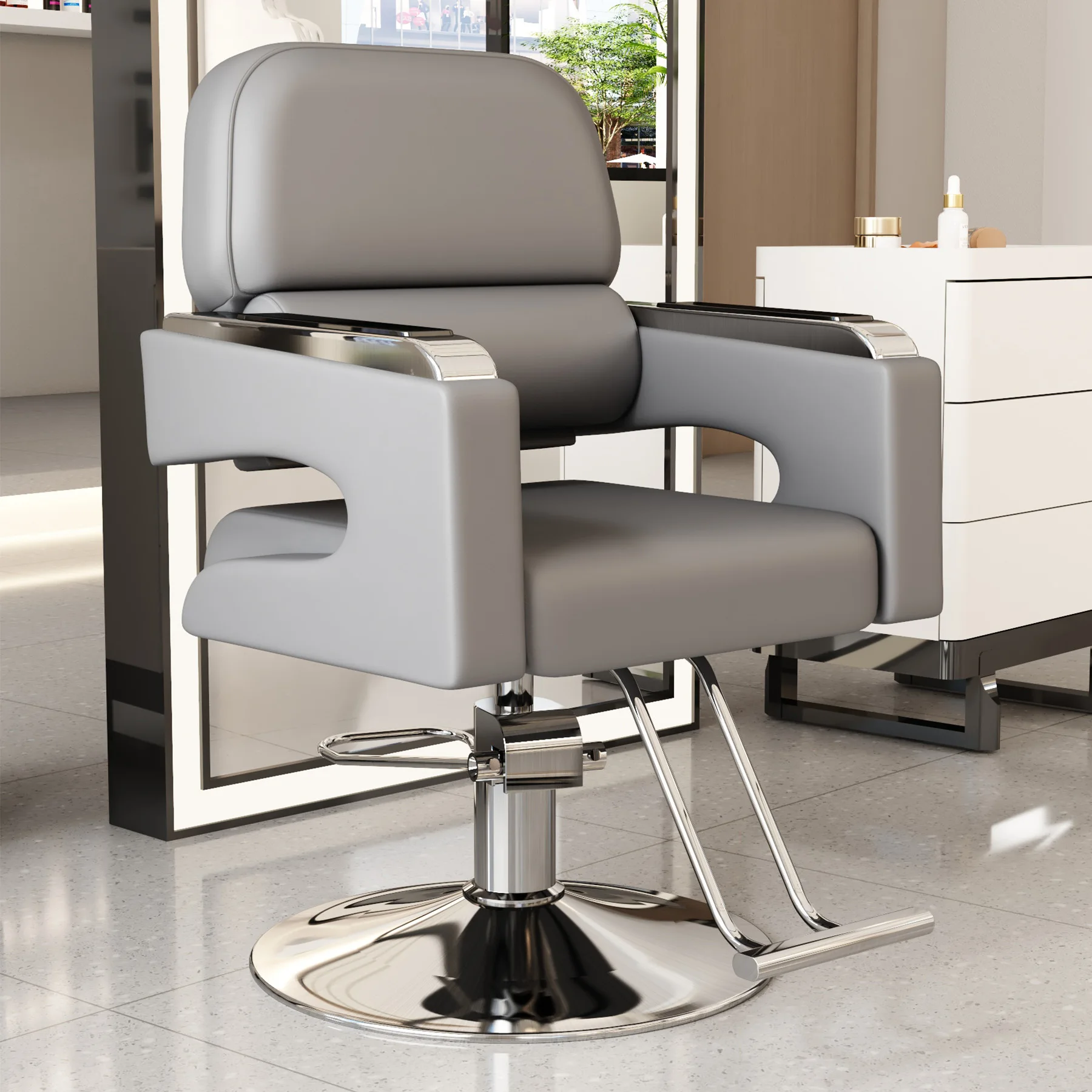 

Hair Salon Beauty Barber Chair Luxury Hairdresser Barber Chair Reception Desk Cadeira De Salão De Beleza Beauty Salon Furniture