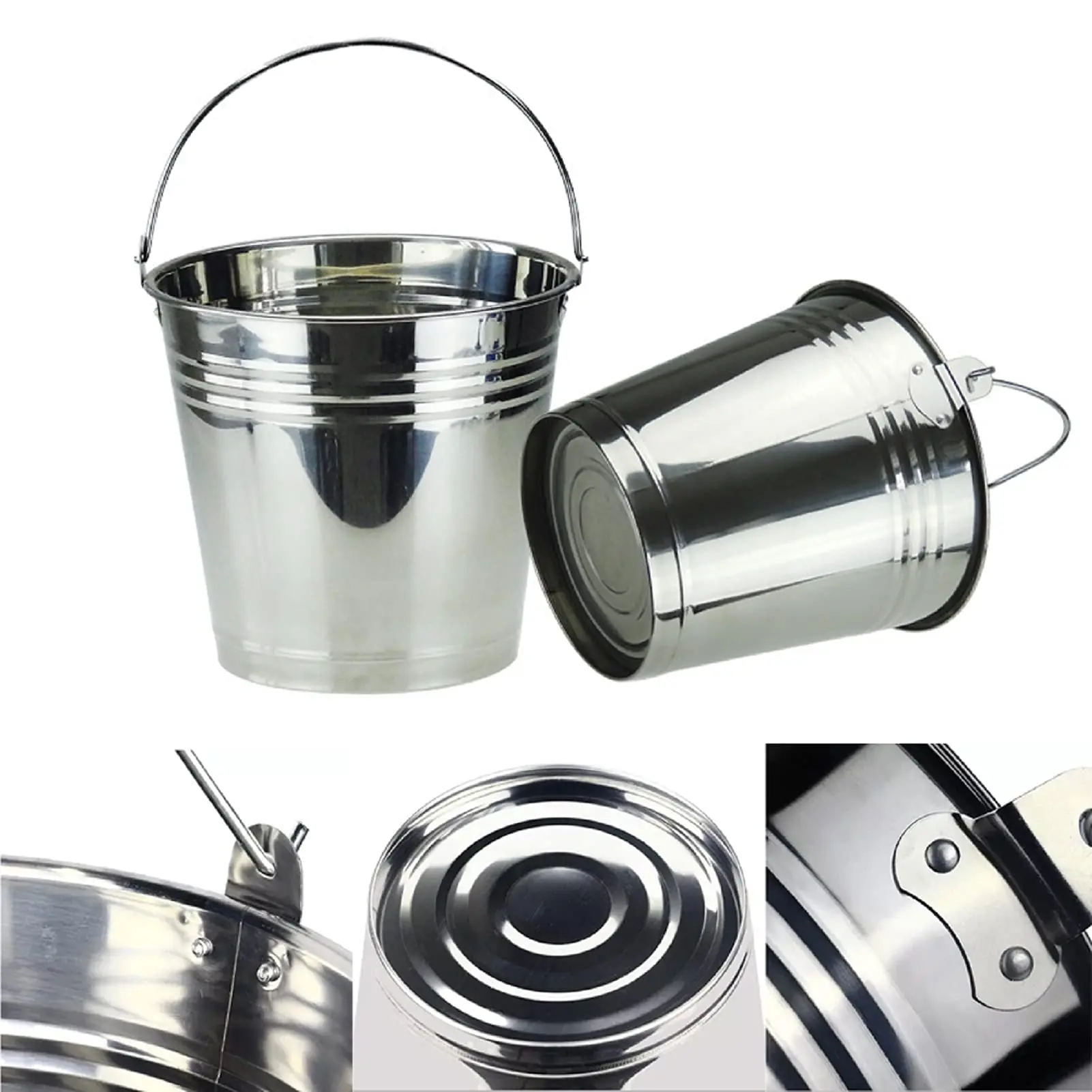 12 Mini Metal Bucket Candy Favours Box Pail Wedding Party Gift Serving Holder UK