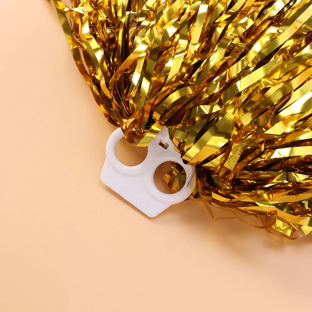 

Cheerleader Pom Poms Plastic Ring Lightweight Durable For Kids College High School Sports Cheering Events Cheer