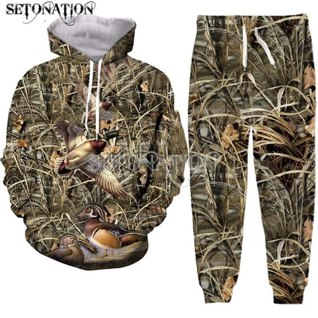 Camo-Hunting men/women New fashion cool 3D print fashion hoodies/sweatshirt/pants/Tracksuit dropshipping