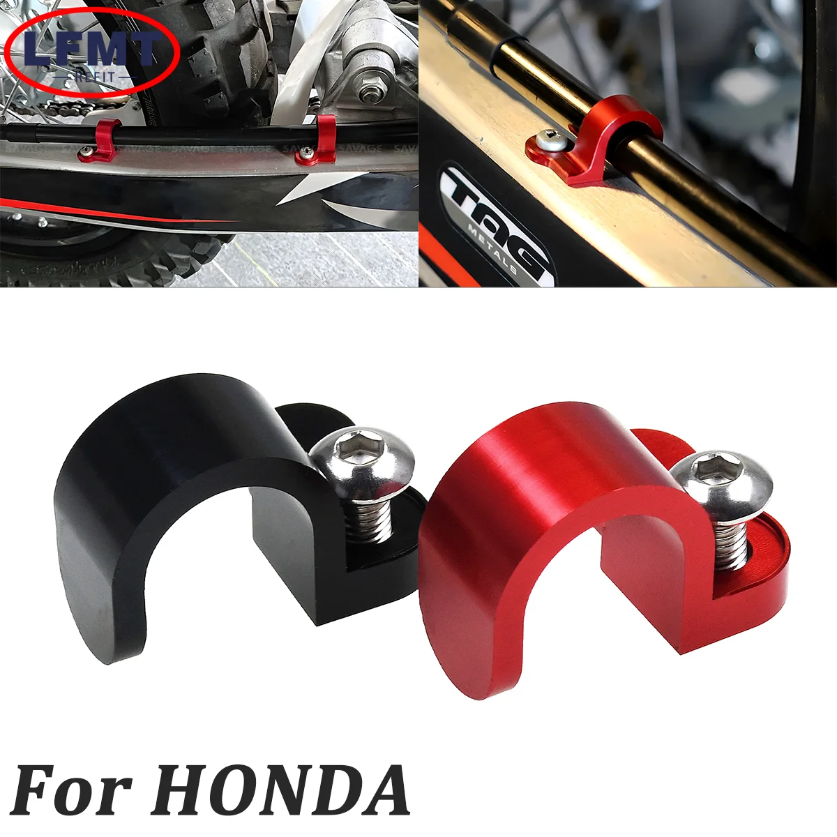 

CNC Aluminum Motorcycle Accessories Brake Hose Holder Cable Clamp Front For Honda CRF250L CRF250M 2012-2015 Dirt Bike