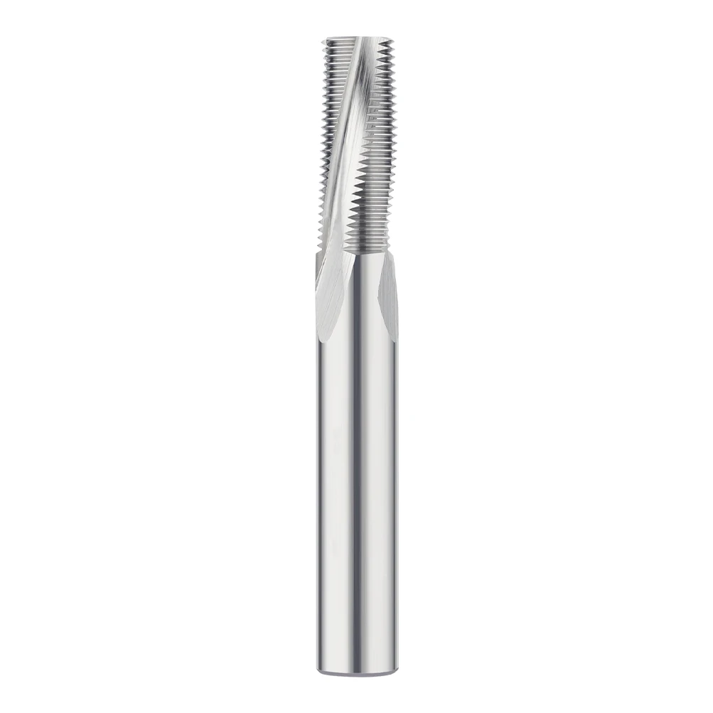 

MOSASK 1 T Type White Nano Coating Thread Milling Cutter Tungsten Steel Machining Center Wear Resistant for Aluminum