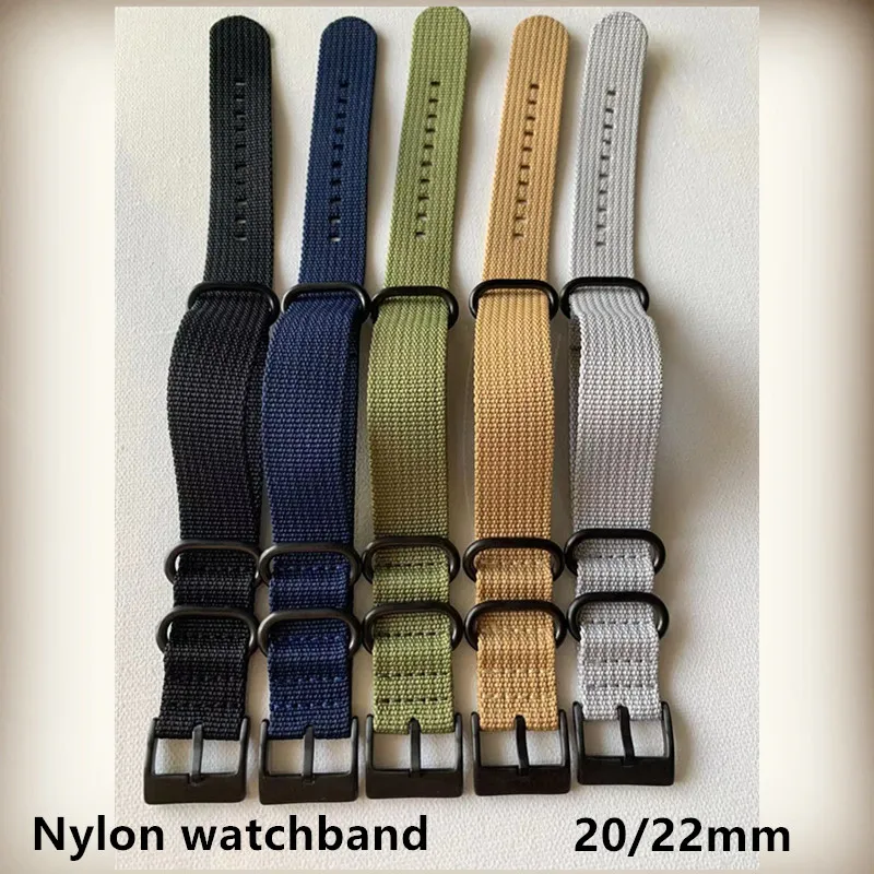 Accessori per cinturini in Nylon da 20mm 22mm adatti per Rolex Seiko bracciale uomo donna cinturino in tela traspirante fibbia ad ardiglione