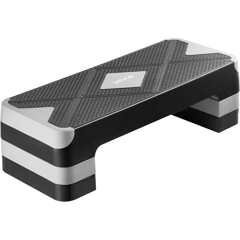 

Регулируемая по высоте степ-платформа для тренировок с 4 уровнями, нескользящая поверхность, для использования в качестве скамьи или для кардиотренировок дома или в спортзале