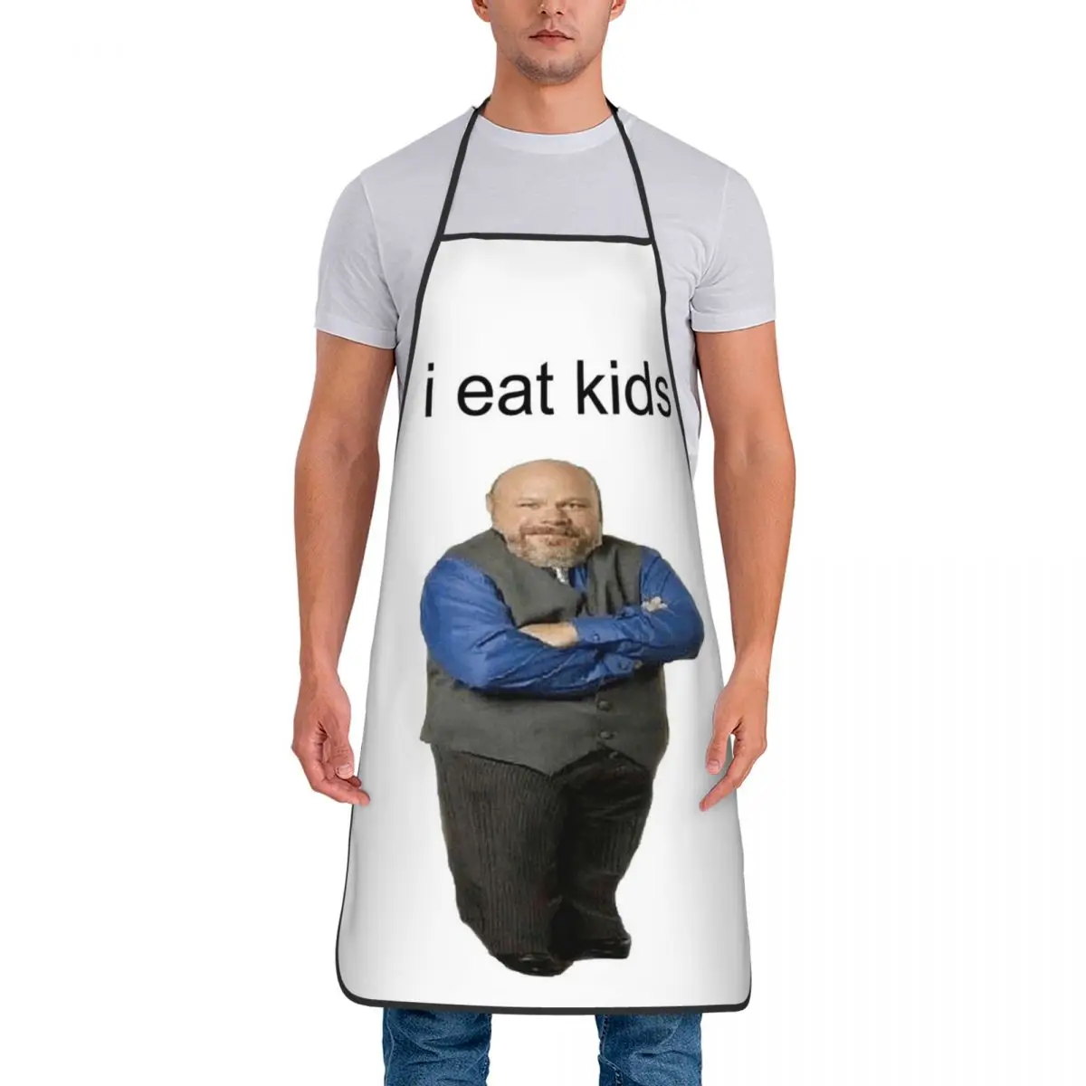 Bertram Eats Kids delantal de Chef, babero impermeable para cocina, limpieza de cocina, Pinafore para mujeres y hombres, pintura