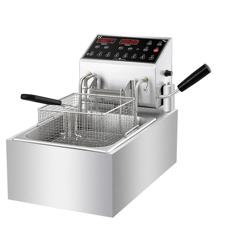 Table Top Industrial Commercial Electric Automatic Lift Deep Fryer Frying Machines for Home Restaurant Hotel Kitchen Machine