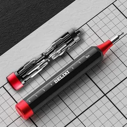 DELIXI Screwdriver Set 24 In 1 Hand Screwdriver Set Portable Precision Screwdriver Combination Set Household Repair Tools
