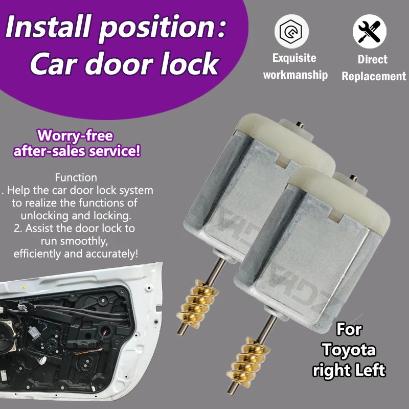 

AZGIANT For Toyota T100 Pickup/Camry MK3/Hilux Surf LN130 2.4 Car Door Lock Actuator inner Replacement 12V Motor copper wire kit