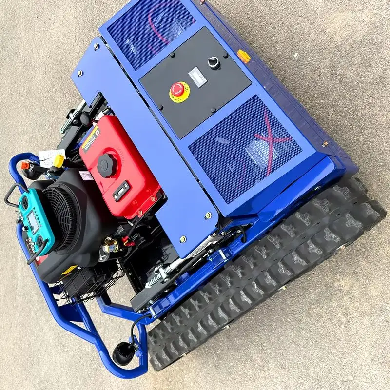 Robot koszący trawę na zamówienie, najlepsza cena, automatyczny, z zerowym promieniem skrętu, elektryczny start, zdalnie sterowany, do nieużytków, sadów, zdalne sterowanie