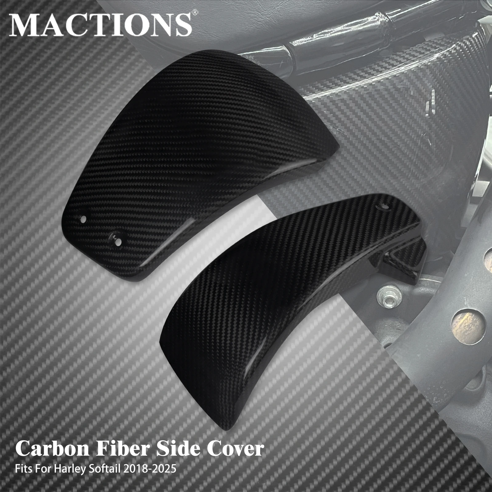 Motorcycle Battery Side Cover Fairing Kit For Harley Softail 2018-2025 Fat Boy Breakout Standard Low Rider ST FXBB FLDE FXST