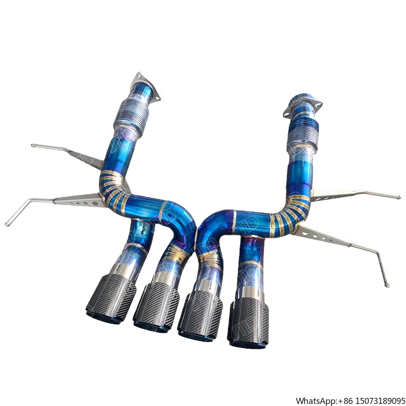 

2023+ C8 Z06 Super Sport X-Pipe Cat-Back Exhaust System Titanium Straight Pipe Catback Exhaust Pipes CSK TT