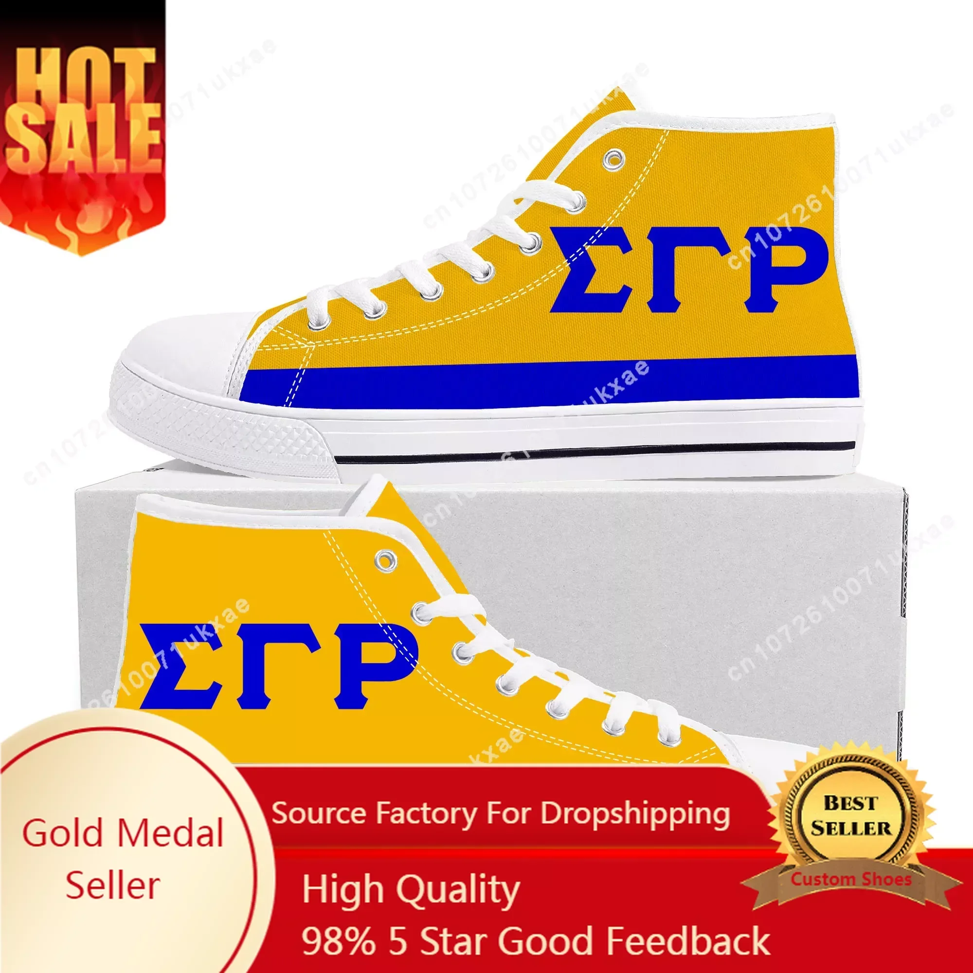 

Rho Sorority ΣΓP 1922 High Top Sneakers Sigma Gamma Mens Womens Teenager Canvas Sneaker Casual Custom Made Shoes Customize Shoe