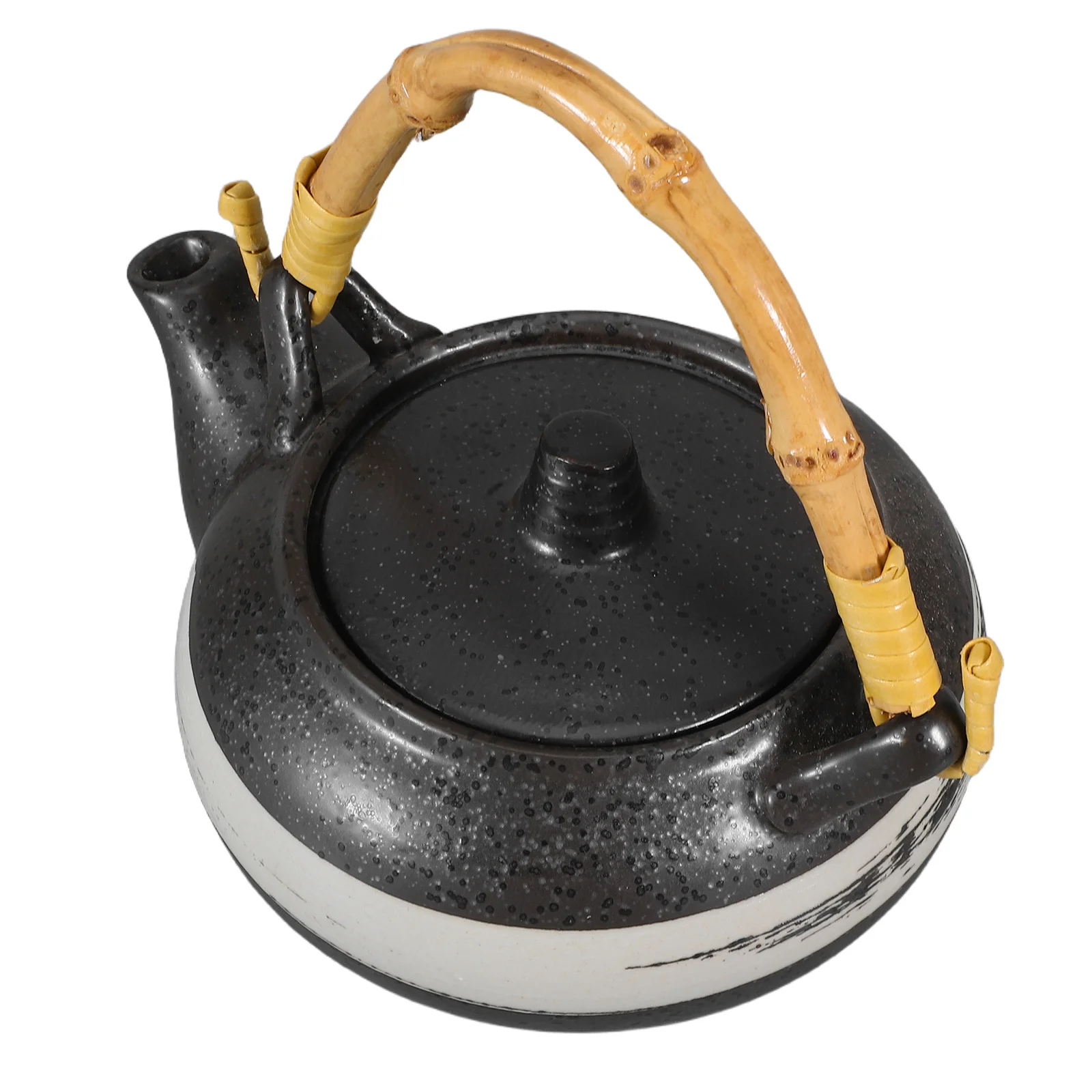 

1pcs Ceramic Teapot Retro Japanese Style Portable Tea Kettle For Home Restaurant Traditional Porcelain Tea Pot Vintage Teaware
