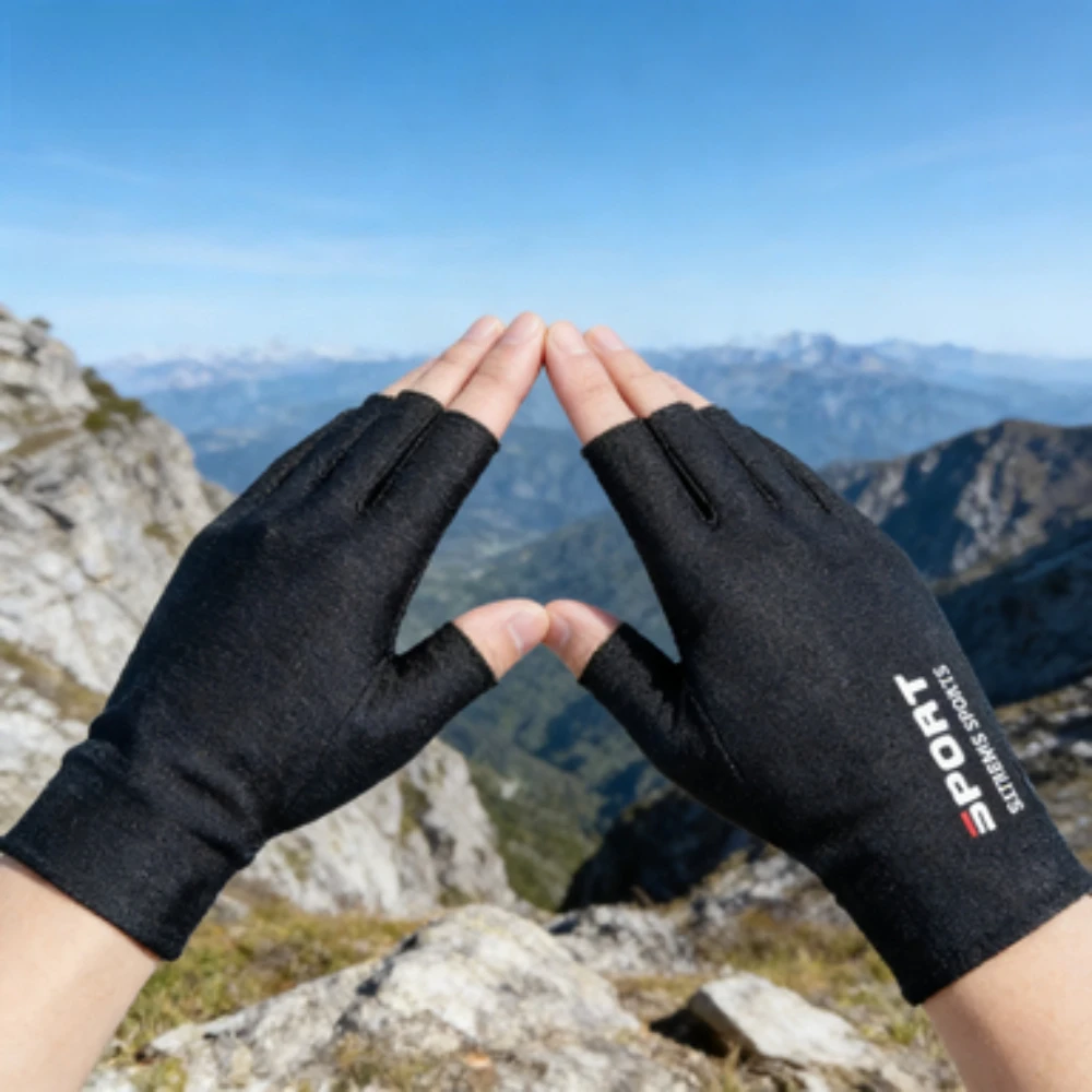 

Перчатки для занятий спортом на открытом воздухе, 1 пара, сенсорный экран, противоскользящая ручка, защита от ультрафиолета для езды на велосипеде, рыбалки, мотоцикла в холодную погоду