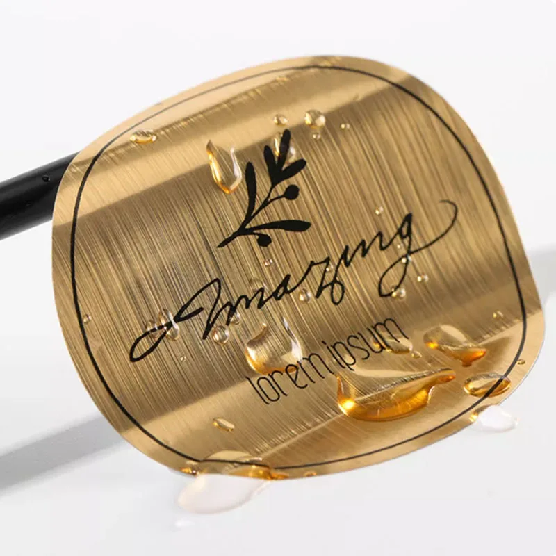 

Наклейка на заказ, логотип, ПВХ, лазерная блестящая золотая, серебряная металлическая этикетка, персонализированная этикетка «сделай сам», дизайнерская этикетка, логотип, наклейка, печать этикеток