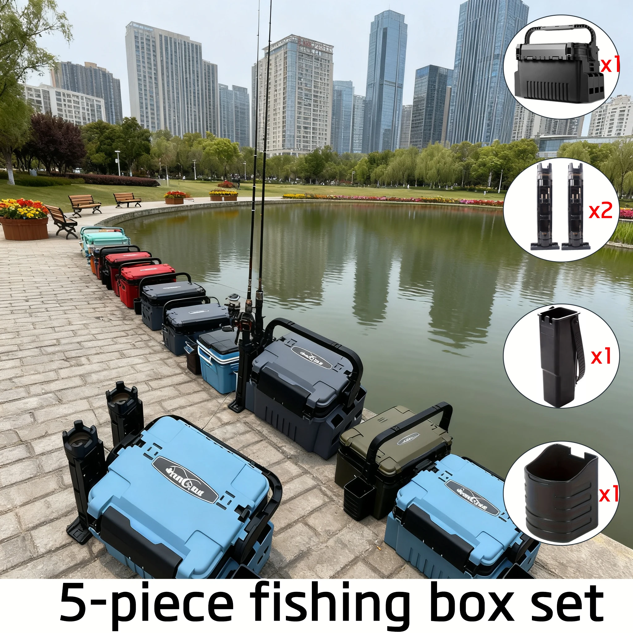 Heavy Duty Fishing Tackle Stor - Fishing Rod Holder recension och pris