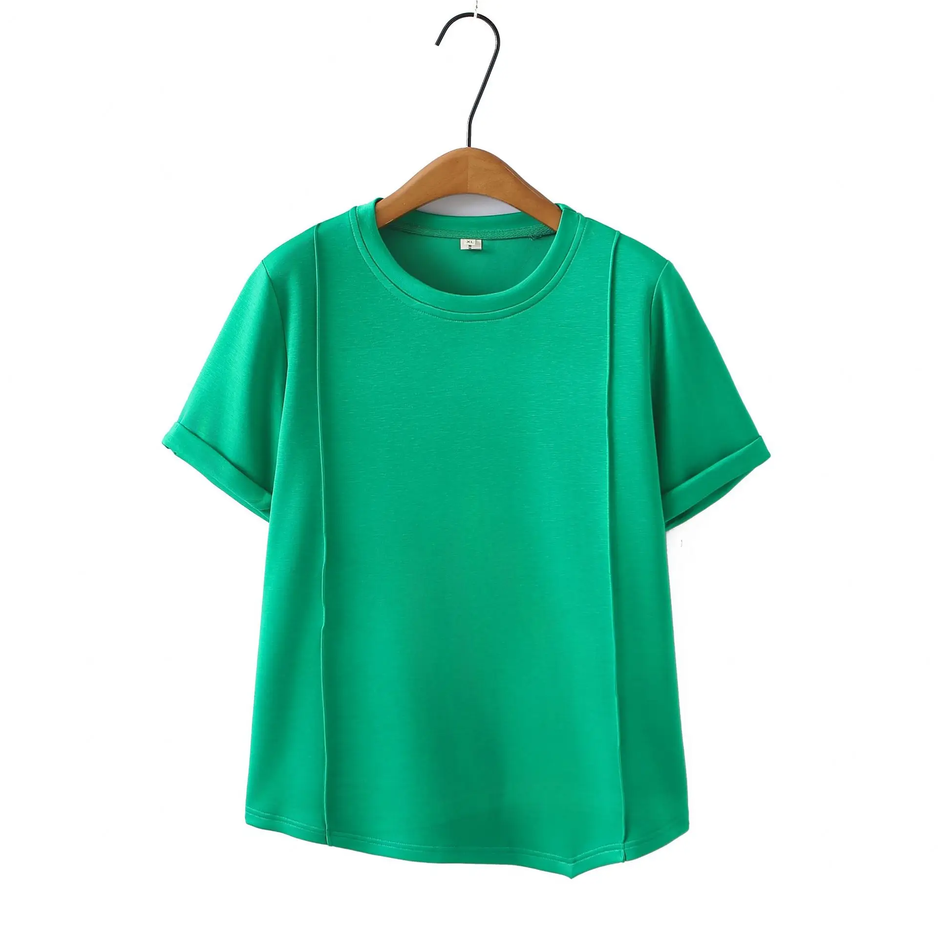 

100 кг, летние новые женские топы больших размеров, повседневные утягивающие футболки с круглым вырезом, нерегулярные футболки с короткими рукавами, повседневная футболка 504