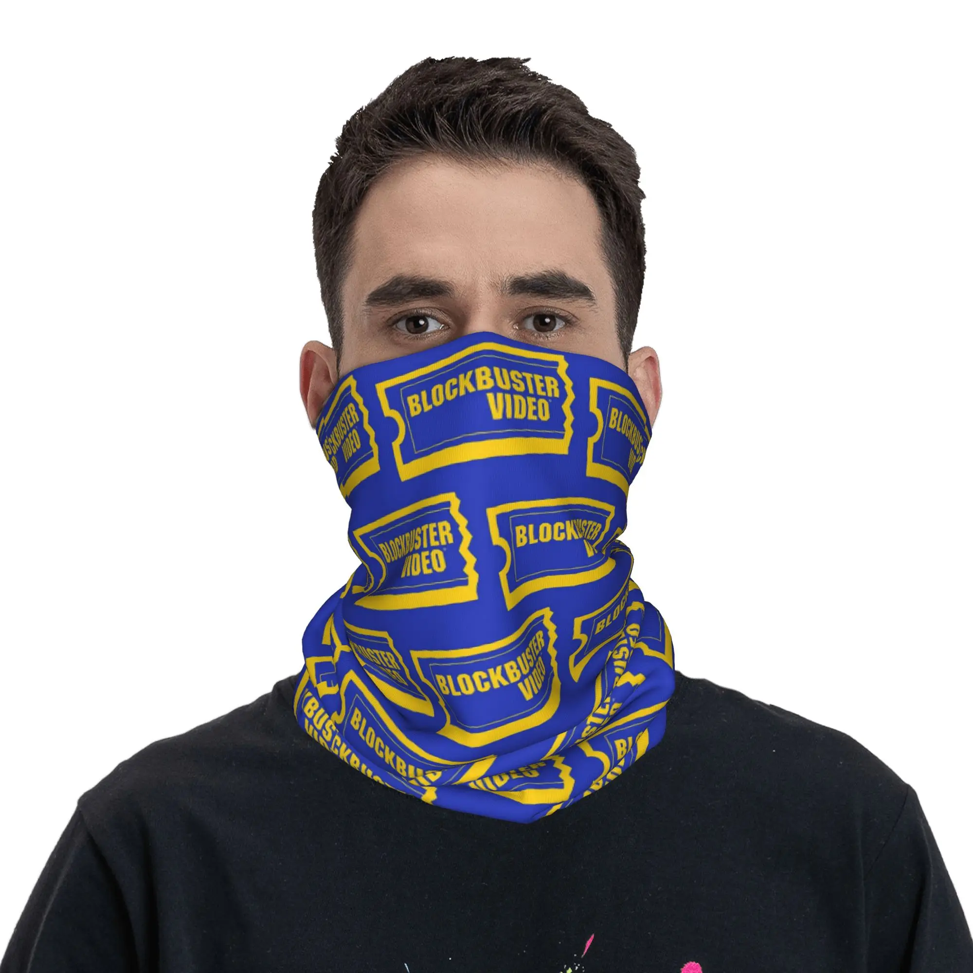 Blockbuster Video Bandana Neck Gaiter Printed Wrap Scarf Multi-use Headwear Riding For Men Women Adult All Season