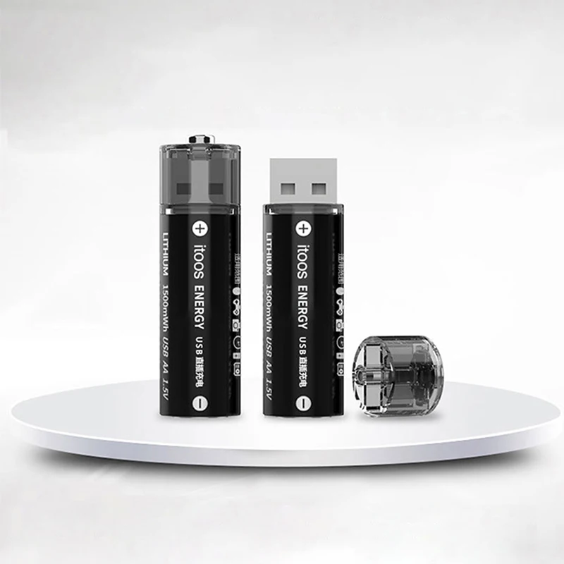 

Large Capacity 1.5V AA 1500mAh USB Rechargeable AA Batteries USB Lithium ion Battery for Keyboard Mouse Toy