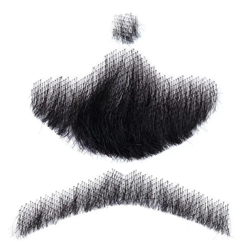 False Mustache False Beards Artificial Beard Realistic Costume Beard Halloween Party Accessories for Christmas Party