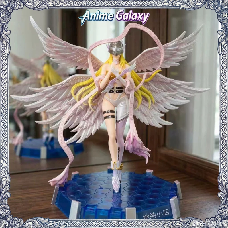 

Коллекционная фигурка Digimon Adventure Angeline Angewomon GK с LED-подсветкой, светящаяся статуэтка в коробке, настольное украшение, подарок
