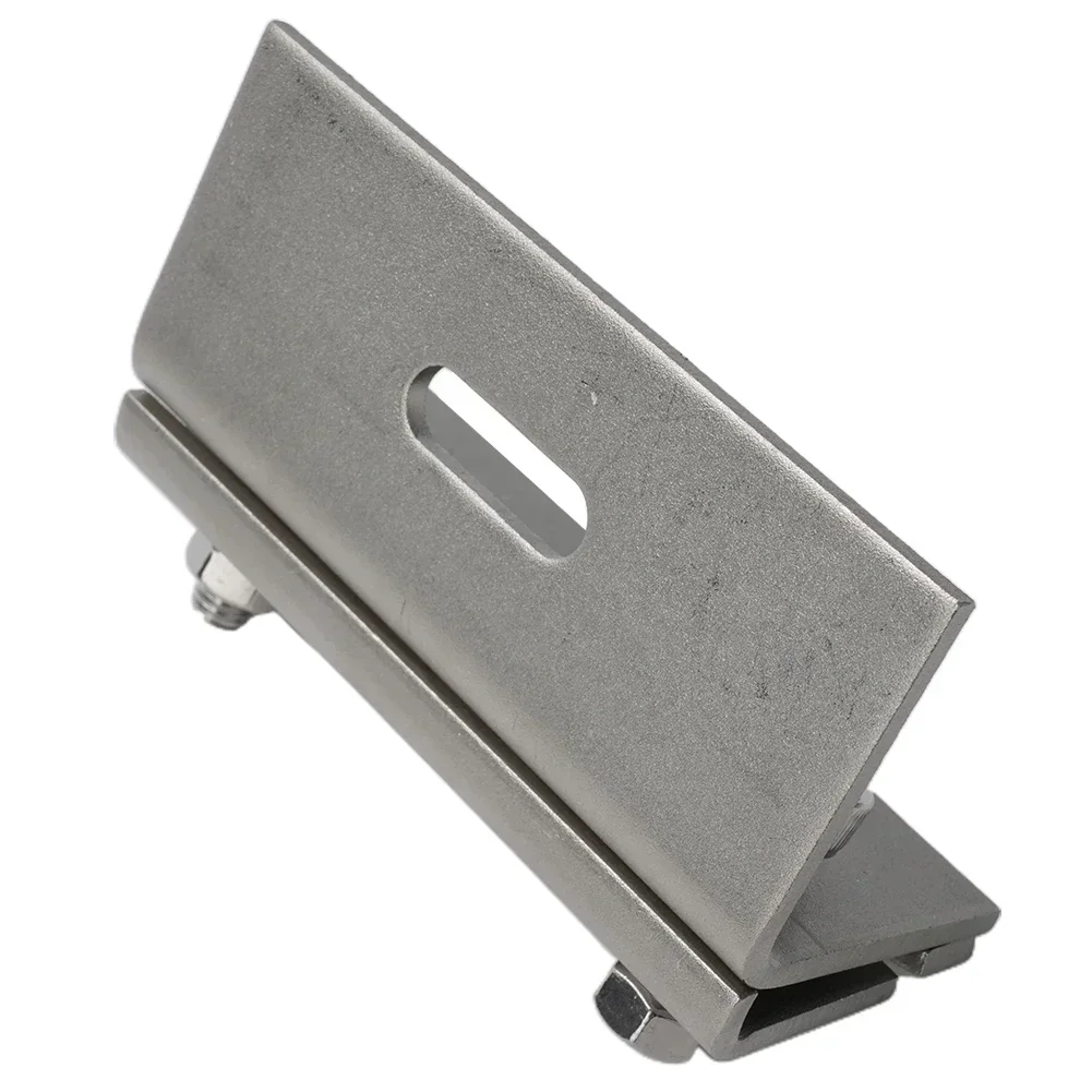 Solar Panel Bracket End Clamp Seam Clamp 110mm Adjustable Mounting Photovoltaic Solar Assembly Stainless Steel