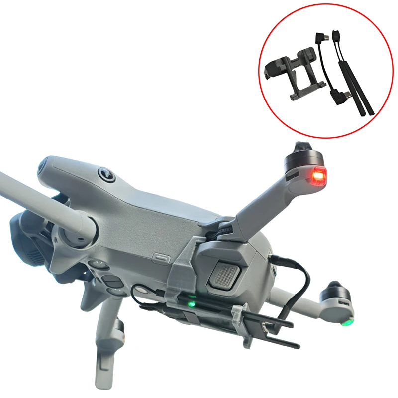 1Set Snap-fit Design Upper Mounting Bracket Non-detachable Data Cable 4G Gain Antenna Modified Accessories for DJI Mini 5Pro