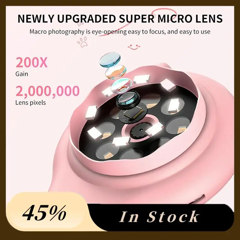 

A78K New Microscope For Kids - Portable Handheld Magnifying Glass Digital Microscope For Kids Educational Science Toys