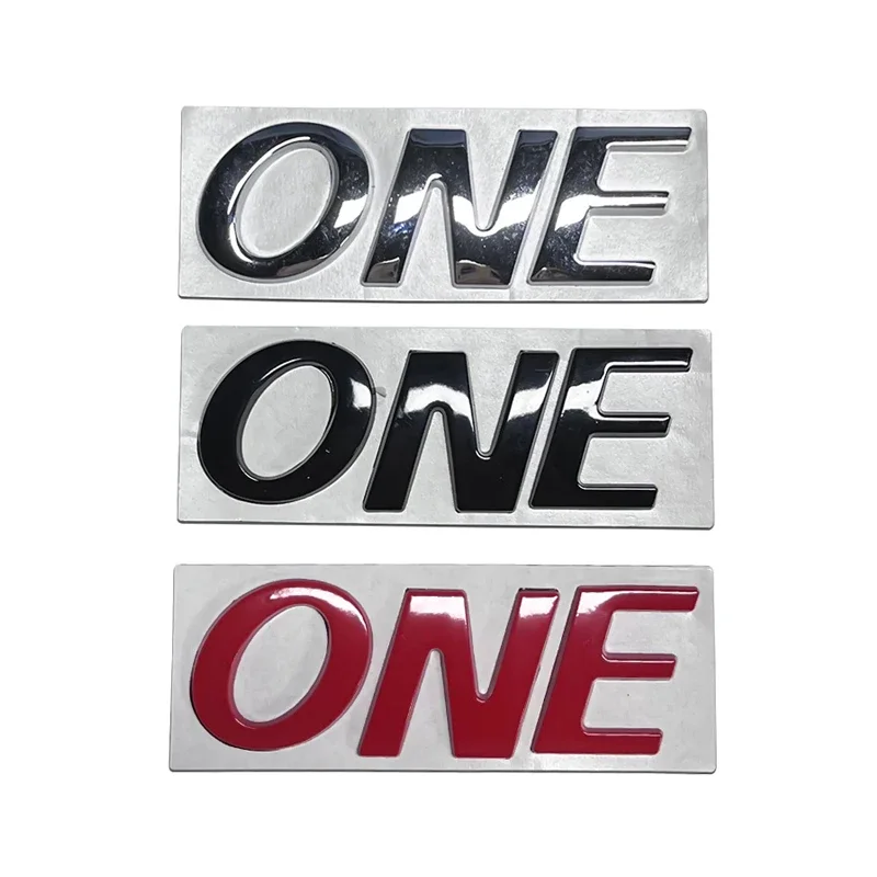 Metal ONE Badge Car Body Sticker for MINI Cooper R56 R50 F56 R52 JCW R53 Auto Emblem Decal Decoration