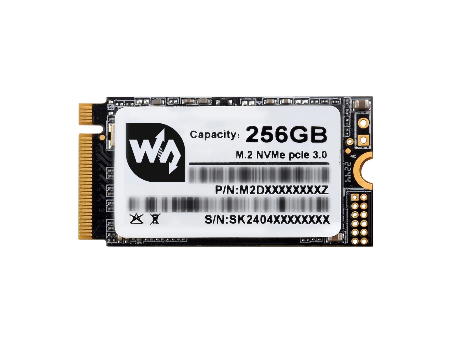 Imagem -04 - Waveshare-unidade de Estado Sólido de Alta Velocidade sk m2 Protocolo Nvme Interface M.2 Memória Flash Tlc 3d Interface Nvme 2242 128gb 256gb