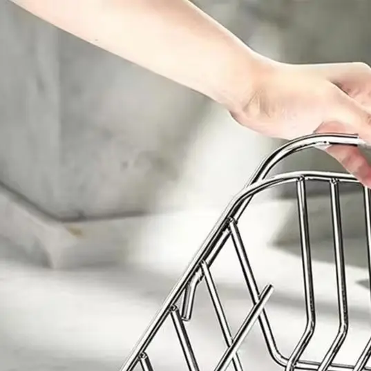 Countertop Dish Drainer Stainless Steel Dish Rack For Washing Dishes Stable Structure Design Space Saving Solution