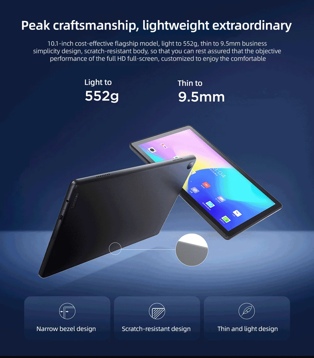 Lenovo Tab M10 (3rd Gen) Qitian K10c Tablet TB328FU Global ROM 10.1 Inch Unisoc T610 1920×1200 7700mAh 64GB ROM WiFi Android PC