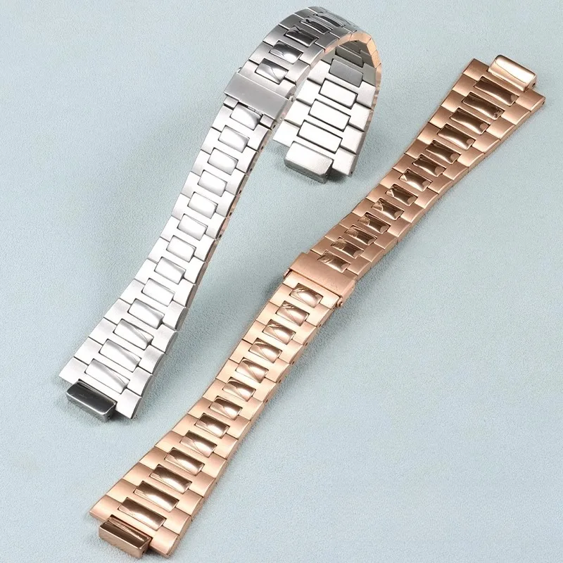 Convex notch solid stainless steel watch strap for original PATEK PHILIPPE NAUTILUS 5711 5712 5726 5811 5980 5990 watchband men