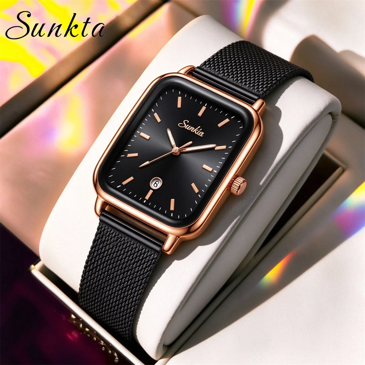 LIGE Women Watches Fashion Square Quartz Watch Casual Stainless Steel Strap Ladies Wristwatches Clock Gift Reloj Mujer reloj
