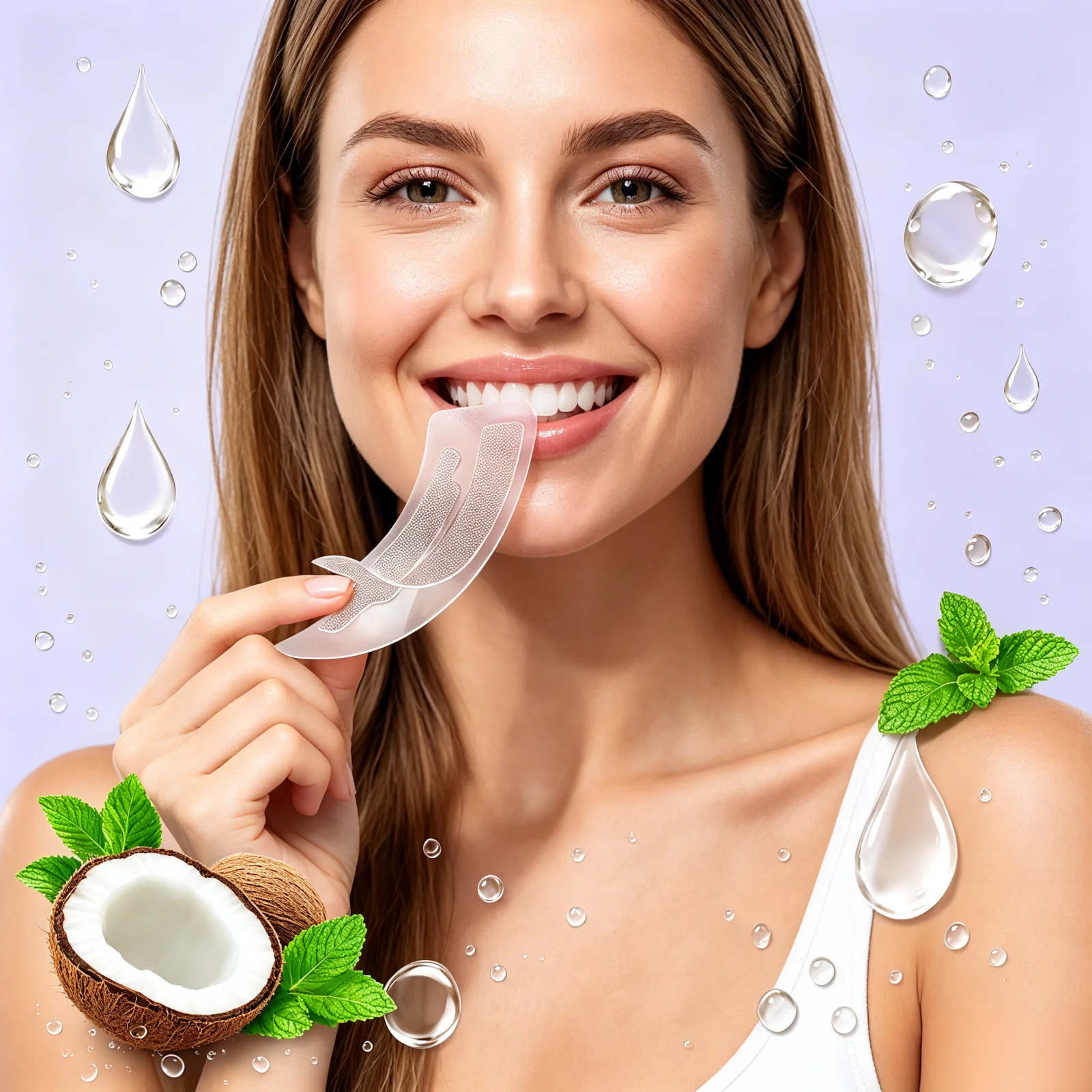 Oralhoe Whitening Strips for T - đánh giá và giá Teeth Whitening With Coconut Oil