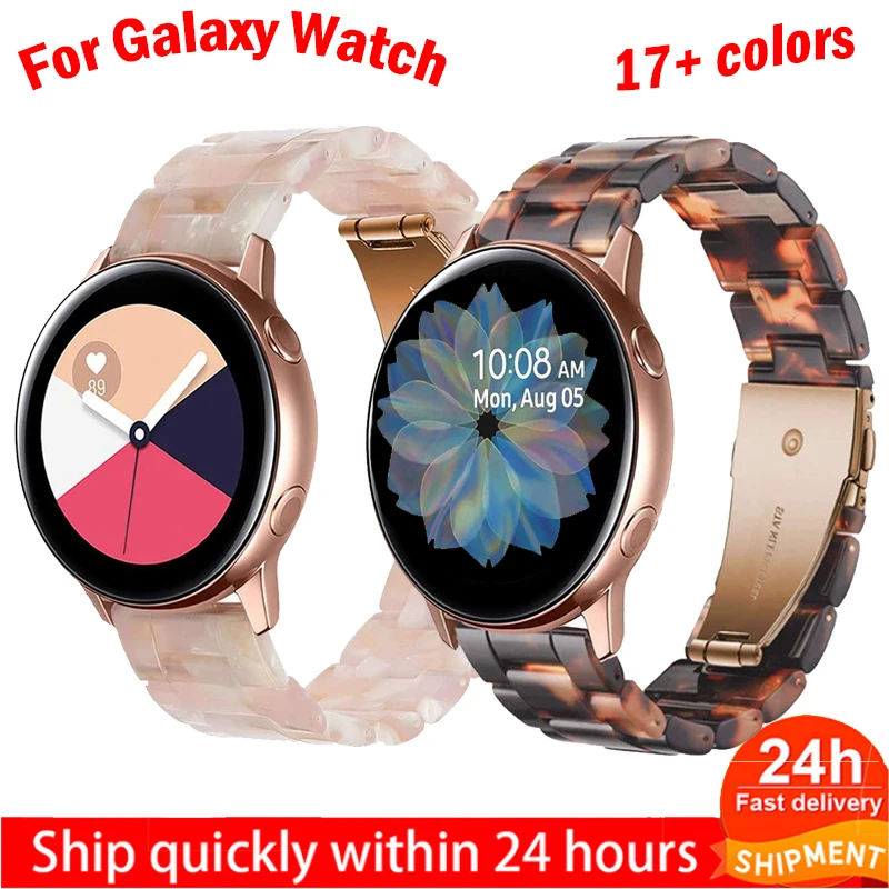 VIP Strap for Samsung Galaxy Watch 3 46mm Active 2 40 44mm 20mm 22mm Resin Gear S3 Band Replacement for Huawei Gt2 Watch