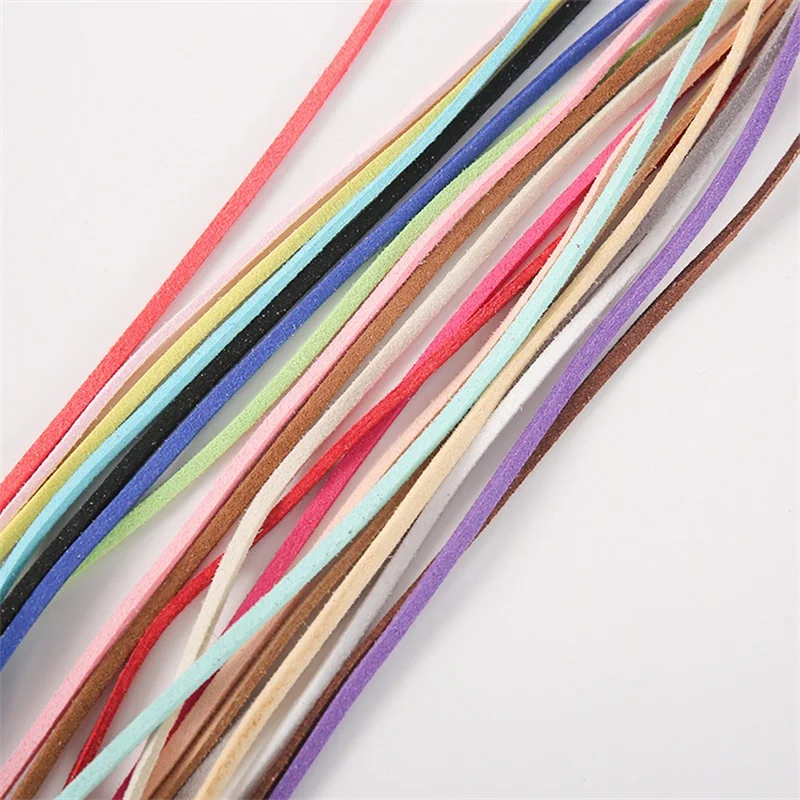 10meters 2.6mm Multi Flat Faux Suede Braided Cord Velvet Leather Rope Handmade String DIY for Jewelry Bracelet Necklace Keychain - Image 5
