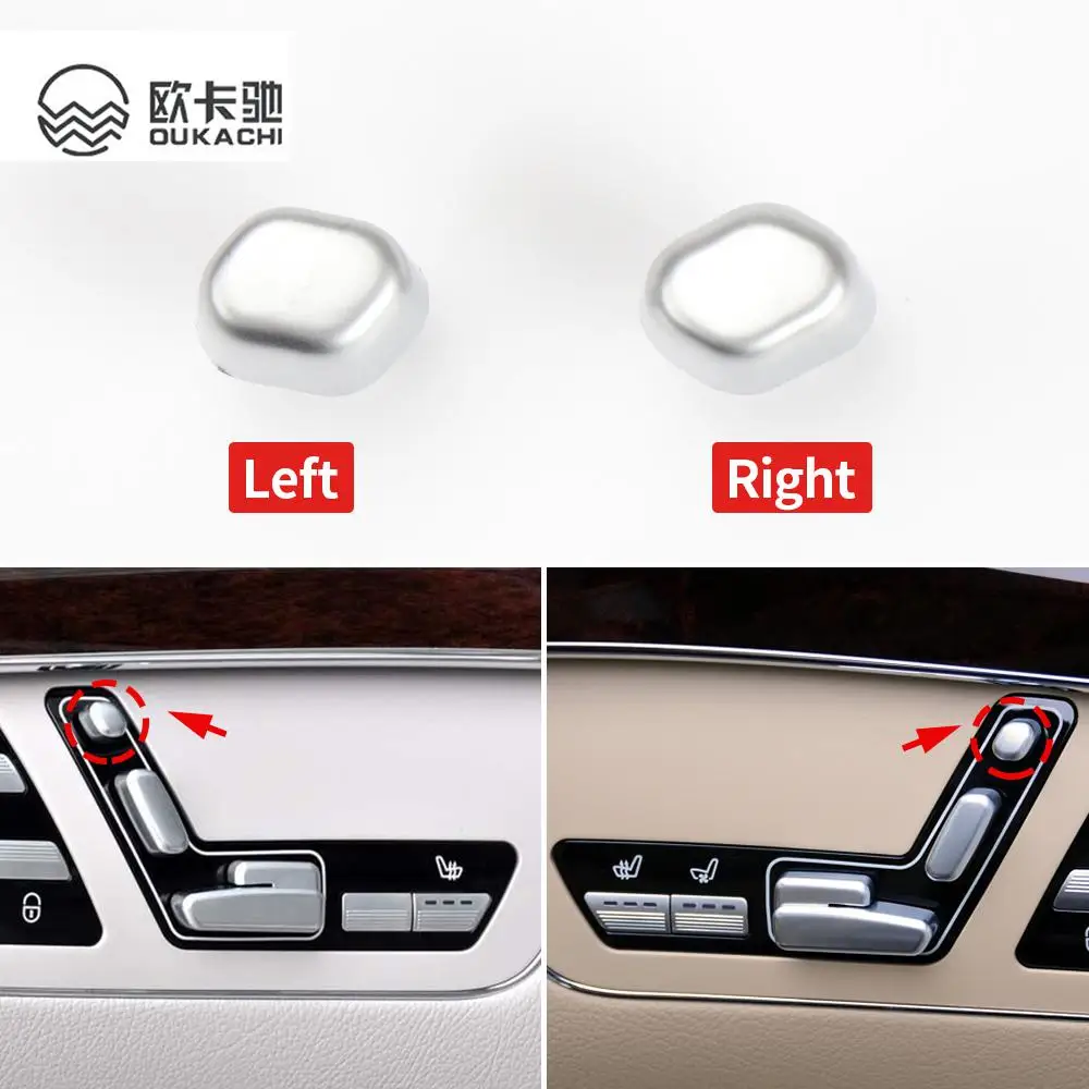 Left/Right Seat Headrest Adjust Switch Button Cap For Mercedes W221 S-Class 06-13 Switch Button Cap