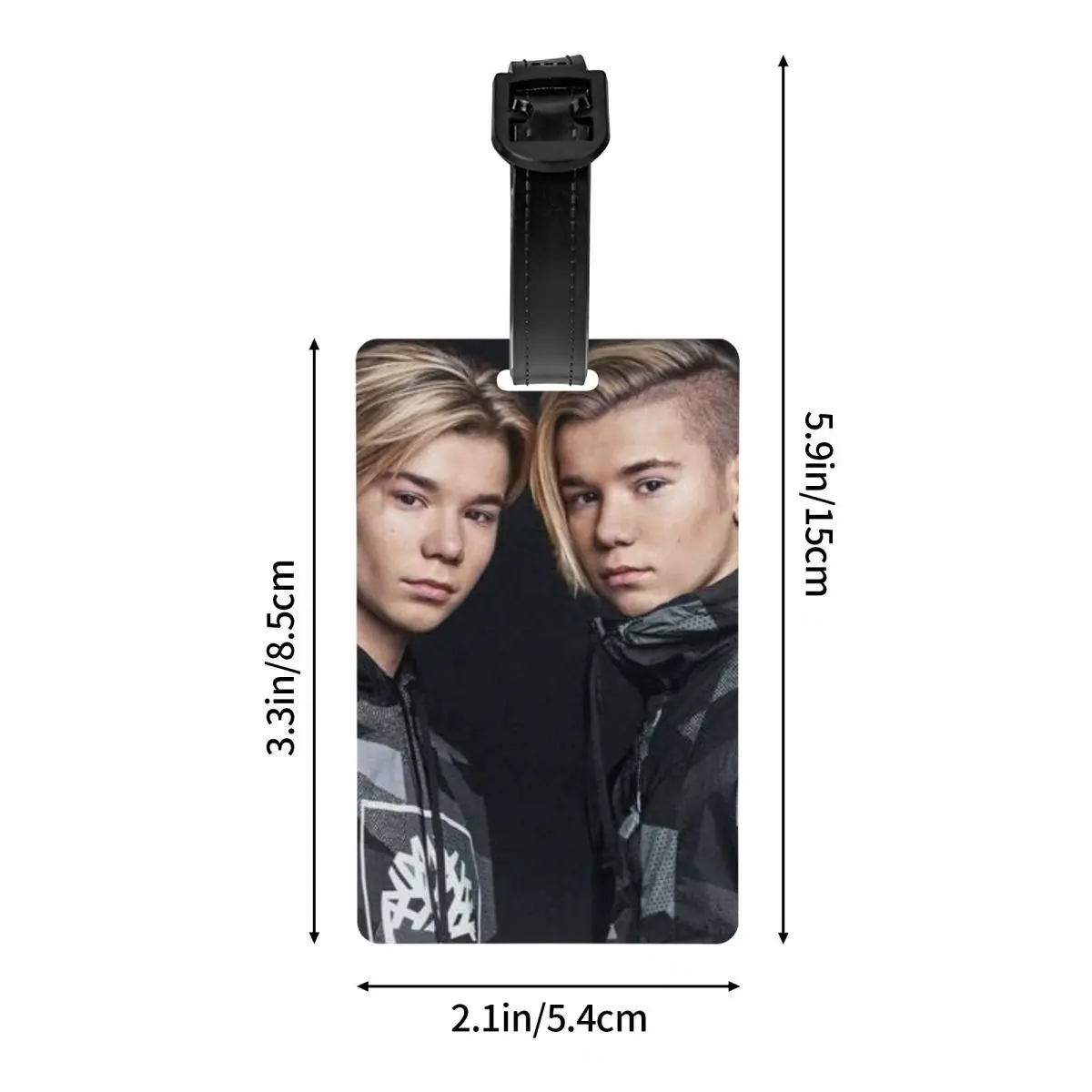 ماركوس ومارتينوس السويد النرويج يوروفيجن علامات الأمتعة حقيبة الموضة الأمتعة الصعود علامة التسمية حامل معرف اسم العنوان #4