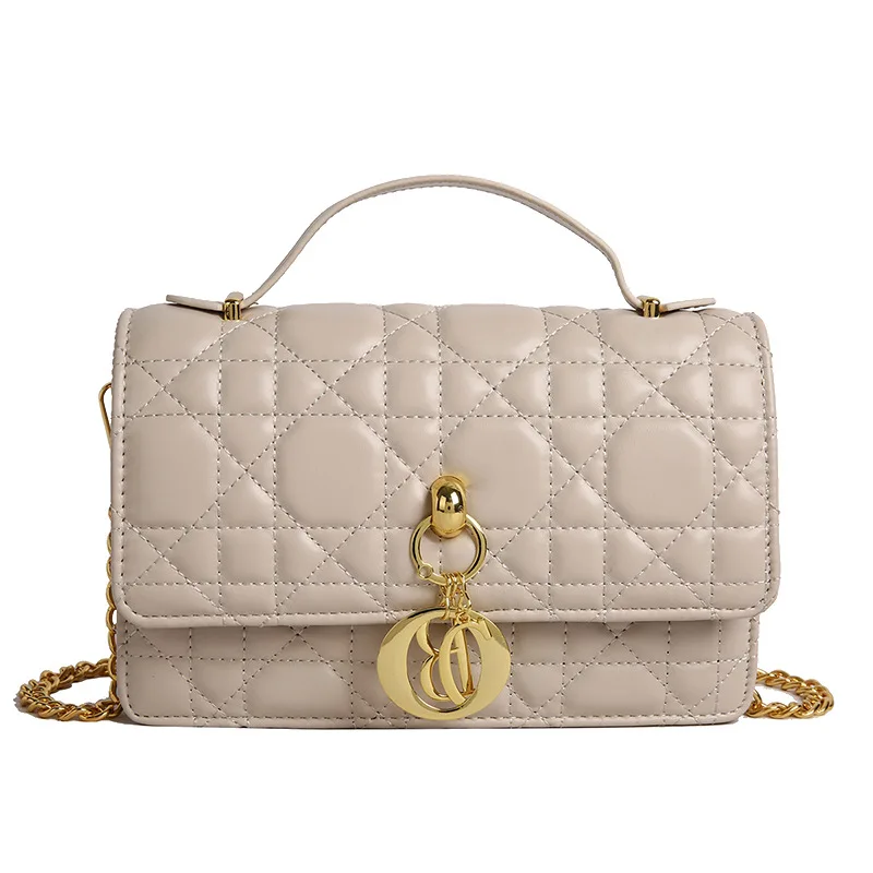 

​​Quilted Diamond Top Handle Bag Shoulder Crossbody Purse Aesthetic Woven Texture Modern Feminine Gallery Hopping