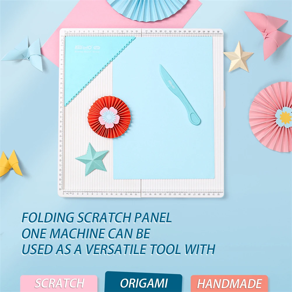 หัตถกรรมกระดาษTrimmer Scoring Boardกระดาษแบบพกพาคะแนนเครื่องมือสําหรับทําบัตรสําหรับทําซองจดหมาย