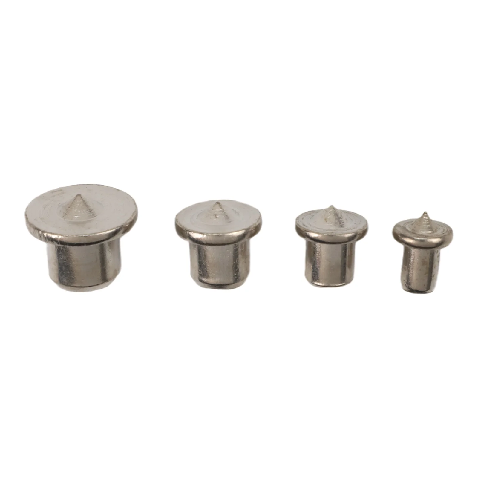 4PCS Woodworking Dowel Drill Center Pins Solid Steel 6mm 8mm 10mm 12mm Tenon Centers for Accurate Hole Location