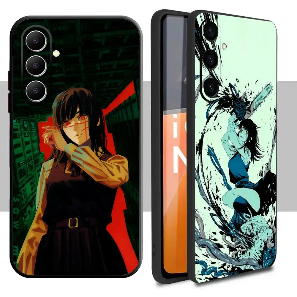 War Devil Asa Mitaka Phone Case For Samsung Galaxy A16 A56 A36 A26 A06 A55 A54 A15 A35 A25 Soft Black