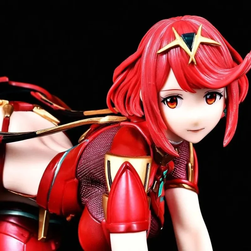 15 سنتيمتر Xenoblade 2 Pyra Mythra المزدوج رئيس النحت أنيمي الشكل آلهة جمع نموذج هدية لمحبي شاشة لسطح المكتب تمثال اللعب