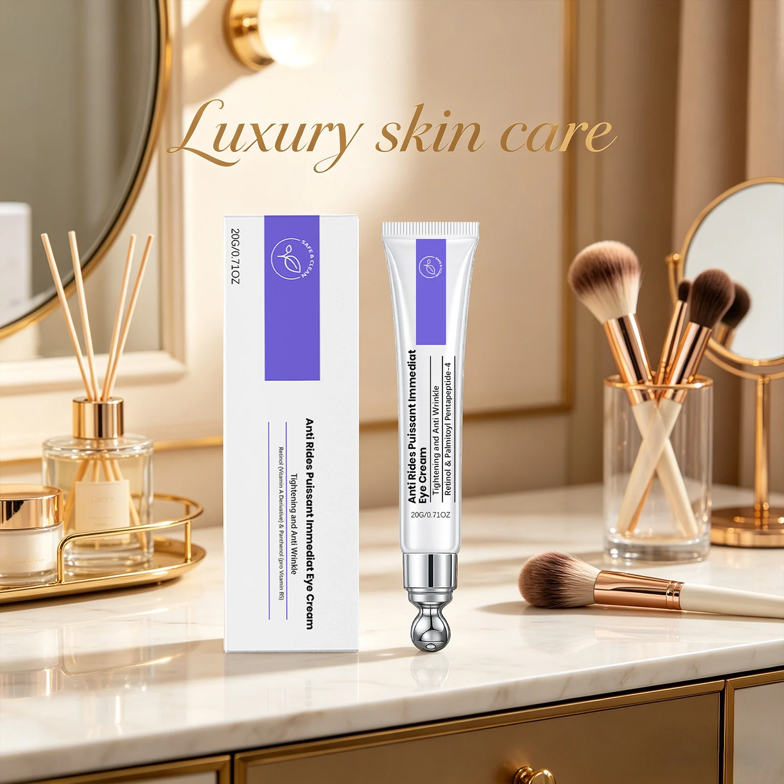 Retinol Eye Lotion Moisturizing Soothing Skin Reduce Fine Lines Improve Skin Elasticity Anti Rides Puissant Immediat Eye Cream