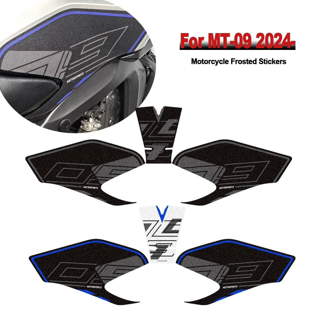 Frosted For MT-09 MT09 MT 09 SP 2024 2025 2026 New Motorcycle Accessories Tank Pad Frosted Stickers Protection Decals