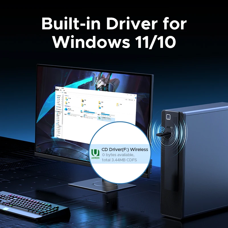 UGREEN AX1800 Dual-Band WiFi Adapter for PC & Laptop