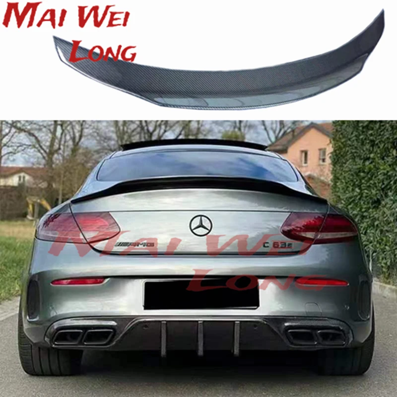 For Mercedes Benz C Class W205 C200 C260 C300 2015-2018Rear Car Ducktail Wing Trunk Lip Spoiler Accessories