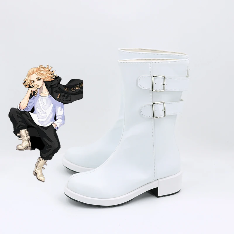 Tokyo Avenger Revengers Manjiro Sano Cosplay Shoes Invincible Mikey Cosplay Boots Custom Made
